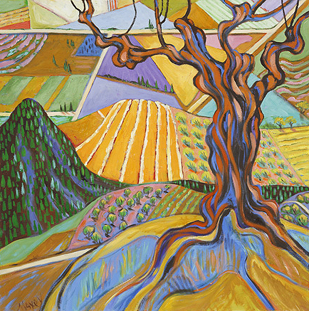 1 – Cypress Farm in Tuscany	oil on canvas   2014		30”h x 40”w